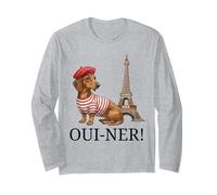 Joli Cadeau Teckel Paris Oui-Ner Ouiner Wiener Tour Eiffel Manche Longue