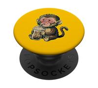 Joli café glacé Punch The Monkey Japan PopSockets PopGrip Adhésif