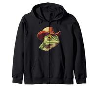 Joli caméléon en costume de cowboy pour adultes et enfants Sweat à Capuche
