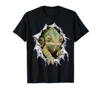 Joli caméléon Rampant Hors du Design déchiré T-Shirt