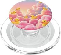 Joli Canard Nuage esthétique Rose Ciel rêveur Girly Design PopSockets PopGrip pour MagSafe