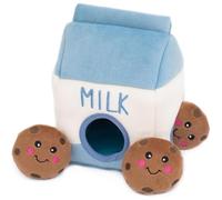 Joli carton de lait et peluche à biscuits, jouet interactif pour petits chiens, renifler doux et cacher - Seek Plaything