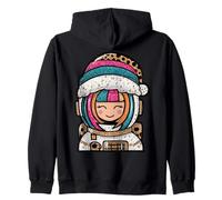 Joli Casque d'astronaute Arc-en-Ciel Amusant Sweat à Capuche