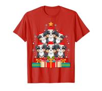 Joli Chapeau de Berger Australien Australien avec Sapin de Noël T-Shirt