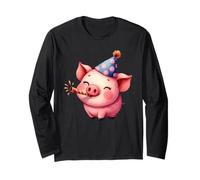 Joli Chapeau de fête porcelet avec Motif de célébration Manche Longue