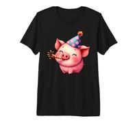 Joli Chapeau de fête porcelet avec Motif de célébration T-Shirt Haut de Gamme
