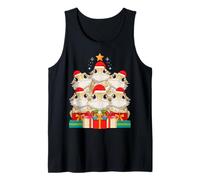 Joli Chapeau de Sapin de Noël avec Dragon Barbu et lézard Débardeur