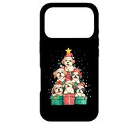Joli Chapeau de Sapin de Noël Lhassa Apso pour Chien Coque pour iPhone 17 Pro