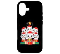 Joli Chapeau de Sapin de Noël Maneki Neko Pile Chat Porte-Bonheur Coque pour iPhone 17