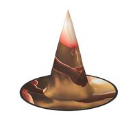 Joli chapeau imprimé cœurs, accessoires de fête, accessoires de costume, magiciens, bal masqué, chapeau pointu