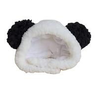 Joli chapeau pour déguisement d'animal de compagnie, casquette de panda avec oreilles pour garder au chaud, accessoires de cosplay pour chats et chiens, chapeau pour chats uniquement, ours animé