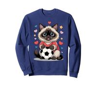 Joli Chat de Football Just Girl Who Aime Birman Win Mom Goal Kids Sweatshirt