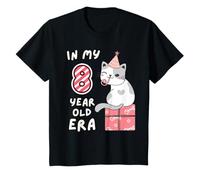 Joli chat et gâteau d'anniversaire de ma petite fille de 8 ans T-Shirt