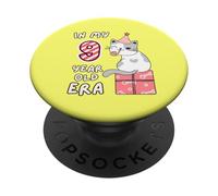 Joli chat et gâteau d'anniversaire de ma petite fille de 9 ans PopSockets PopGrip Adhésif