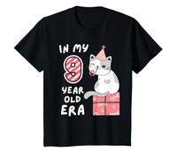 Joli chat et gâteau d'anniversaire de ma petite fille de 9 ans T-Shirt