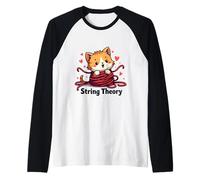Joli Chaton emmêlé dans Le Fil Motif théorie des Cordes Manche Raglan