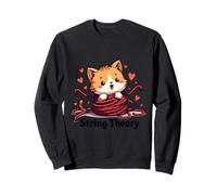 Joli Chaton emmêlé dans Le Fil Motif théorie des Cordes Sweatshirt