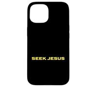 Joli Cherche Jésus, mais Laisse-Moi d'abord remercier Dieu, Christian Coque pour iPhone 15
