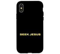 Joli Cherche Jésus, mais Laisse-Moi d'abord remercier Dieu, Christian Coque pour iPhone X/XS