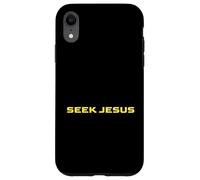 Joli Cherche Jésus, mais Laisse-Moi d'abord remercier Dieu, Christian Coque pour iPhone XR