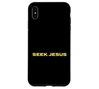 Joli Cherche Jésus, mais Laisse-Moi d'abord remercier Dieu, Christian Coque pour iPhone XS Max