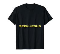 Joli Cherche Jésus, mais Laisse-Moi d'abord remercier Dieu, Christian T-Shirt Graphique avec Valeur