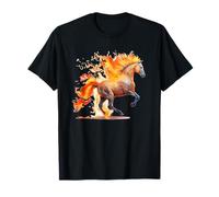 Joli cheval de feu pour brûler l'amour du cheval T-Shirt
