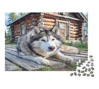 Joli Chien Animal de Compagnie Papier Espace réservé Vide pour la Trente et unième Image manquante Puzzle Cadeau pour Toute la Famille 70x50cm/1000 pièces