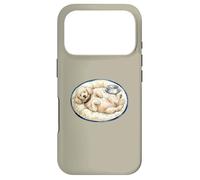 Joli Chien Caniche Qui se détend avec lit pour Chien + Nourriture Pendant Le Sommeil Coque pour iPhone 17 Pro