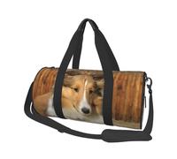 Joli Chien Sheltie, Sac de Voyage de Grande capacité, Sac à Main Rond, Sac de Voyage de Sport, fourre-Tout, Sac de Fitness