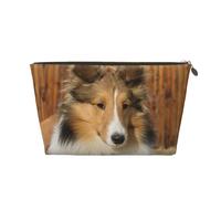 Joli Chien Sheltie, Trousse de Maquillage Trousse à cosmétiques Trousse de Toilette de Voyage Portable Pochette de Toilette