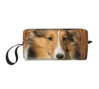 Joli Chien Sheltie, Trousse de Maquillage Trousse à cosmétiques Trousse de Toilette de Voyage Portable Pochette de Maquillage