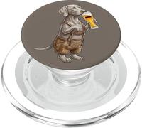 Joli Chien Weimaran Allemand boit de la bière Drapeau de l'Allemagne PopSockets PopGrip pour MagSafe