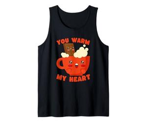 Joli Chocolat Chaud « Tu réchauffes Mon cœur » Kawaii Débardeur