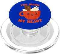 Joli Chocolat Chaud « Tu réchauffes Mon cœur » Kawaii PopSockets PopGrip pour MagSafe