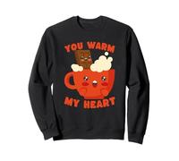 Joli Chocolat Chaud « Tu réchauffes Mon cœur » Kawaii Sweatshirt