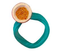 Joli chouchou élastique doux sur le thème des fruits pour femme pour un usage quotidien avec des motifs, idéal pour diverses coiffures