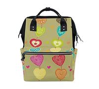 Joli Coeur Sac à Langer Sac à Dos Grande Capacité Multifonction Sac à Couches pour Voyage Maman Femme Papa
