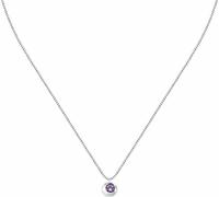 Joli collier en argent avec améthyste Semipreziose SAXN07