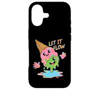 Joli cône de crème glacée fondante Let It Flow Summer Fun Coque pour iPhone 17