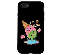 Joli cône de crème glacée fondante Let It Flow Summer Fun Coque pour iPhone SE (2020) / 7/8