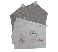 Joli Coon 5 cartes pliables au choix avec enveloppes et cachet de cire