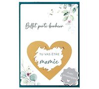 Joli Coon Carte a gratter annonce grossesse grand parents - Tu vas être mamie avec enveloppe - Annonce grossesse mamie