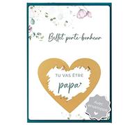 Joli Coon Carte a gratter annonce grossesse papa original - Tu vas être papa avec enveloppe - Annonce grossesse papa