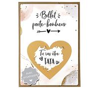 Joli Coon Carte a gratter annonce grossesse - Tu vas être tata avec enveloppe - Annonce grossesse tata