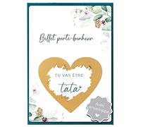 Joli Coon Carte a gratter annonce grossesse - Tu vas être tata avec enveloppe - Annonce grossesse tata