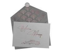 Joli Coon - Carte de mariage - Heureux Mariage Originale Carte félicitations mariage avec enveloppe et sceau de cire