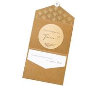 Joli Coon Carte en bois Veux-tu être ma témoin, demande témoin