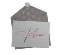 Joli Coon - Carte Je t'aime - avec enveloppe et sceau de cire - Carte saint valentin