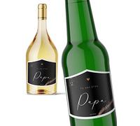 Joli Coon Etiquette Bouteille Annonce Grossesse - Cadeau Futur Papa - Tu Vas être Papa 9,3x7,8cm